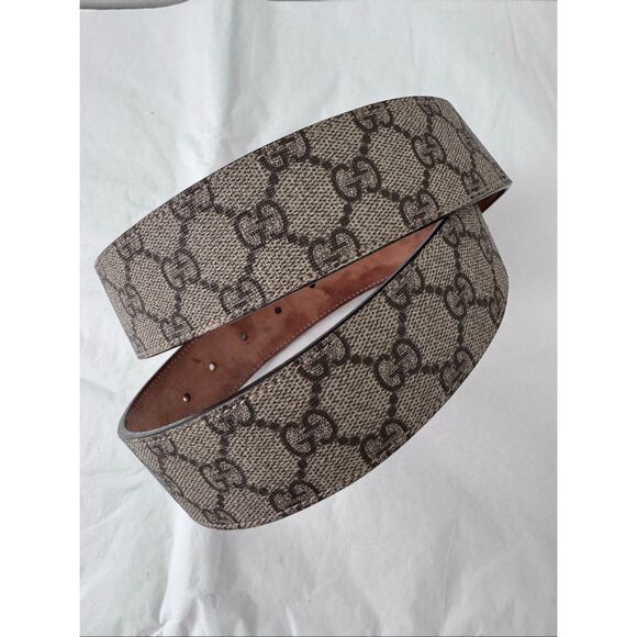 Gucci Men’s Belt with Interlocking G buckle Supreme - Picture 5 of 6